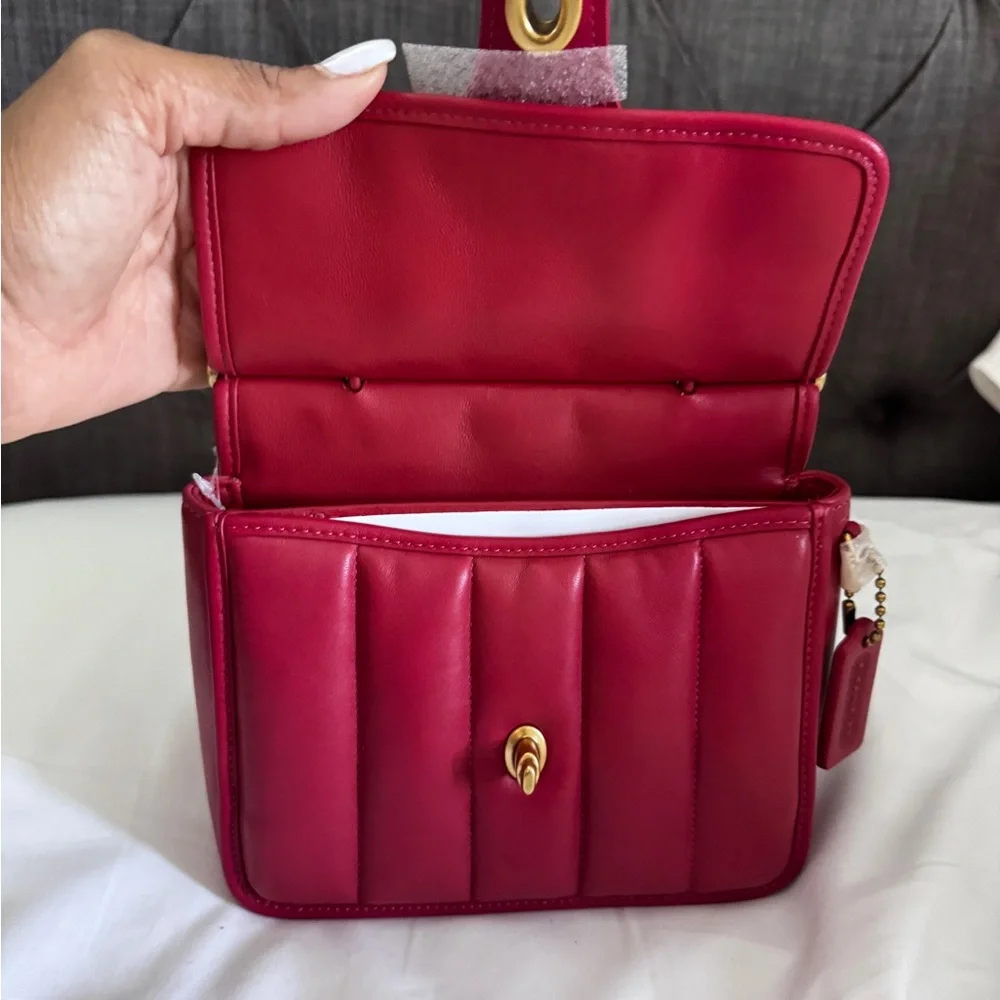 New. NWT Never used Coach Willis Top Handle 18 With Quilting - Picture 9 of 15